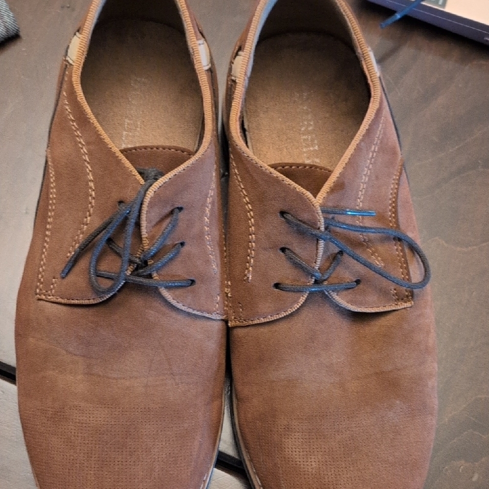Boy's Classic Brown Suede Derby Shoes
